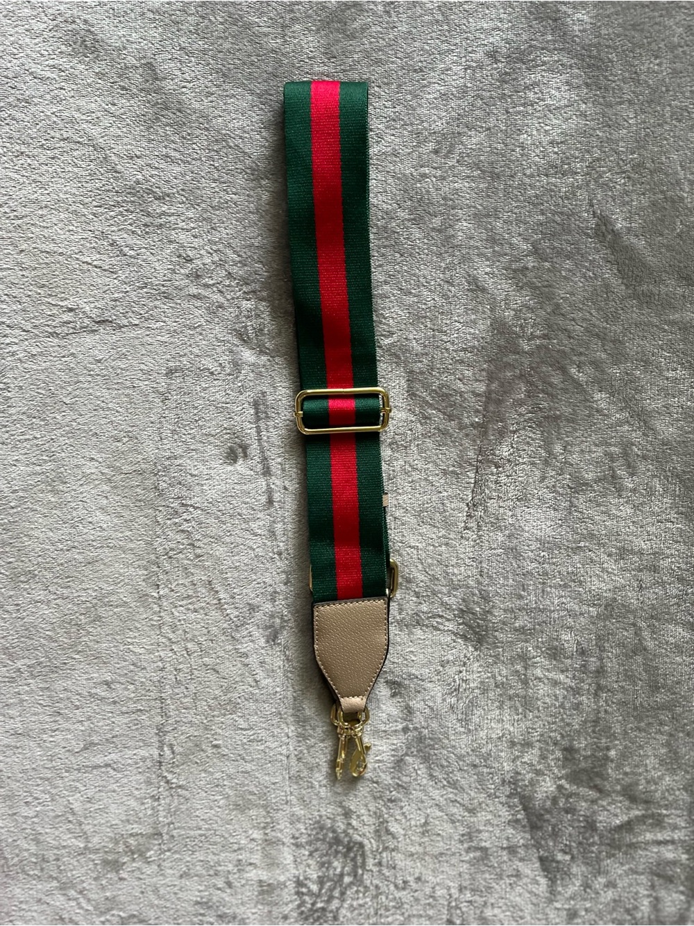 Adjustable Green Red Stripe Replacement Bag Strap